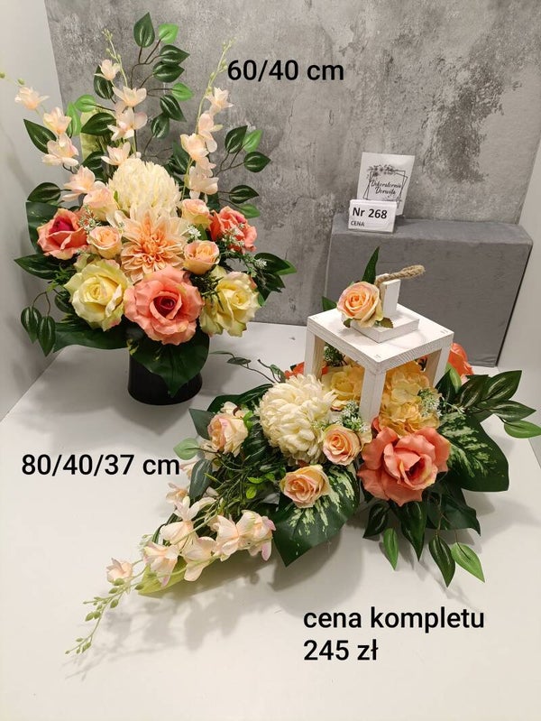 Komplet nagrobny nr 268  latarnia