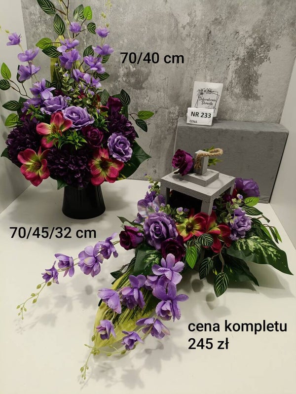 Komplet nagrobny nr 233 latarnia