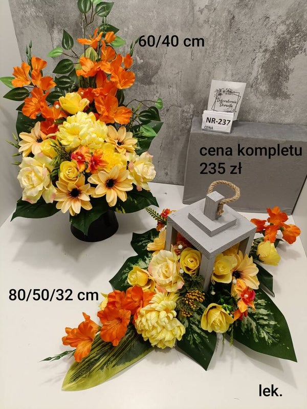 Komplet nagrobny nr 237 latarnia
