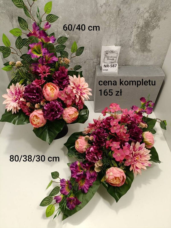Komplet nagrobny nr 587