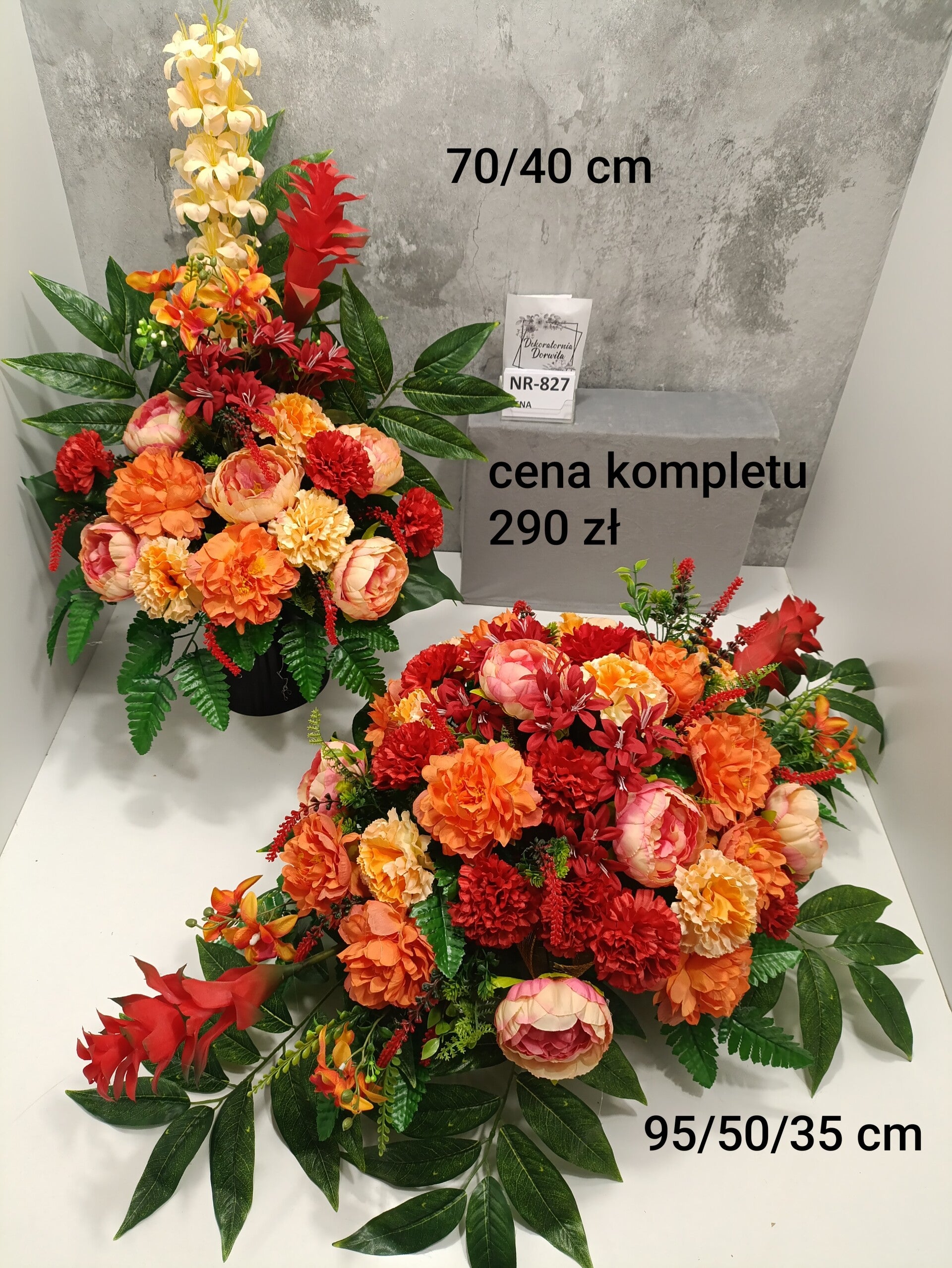 Komplet nagrobny nr 827