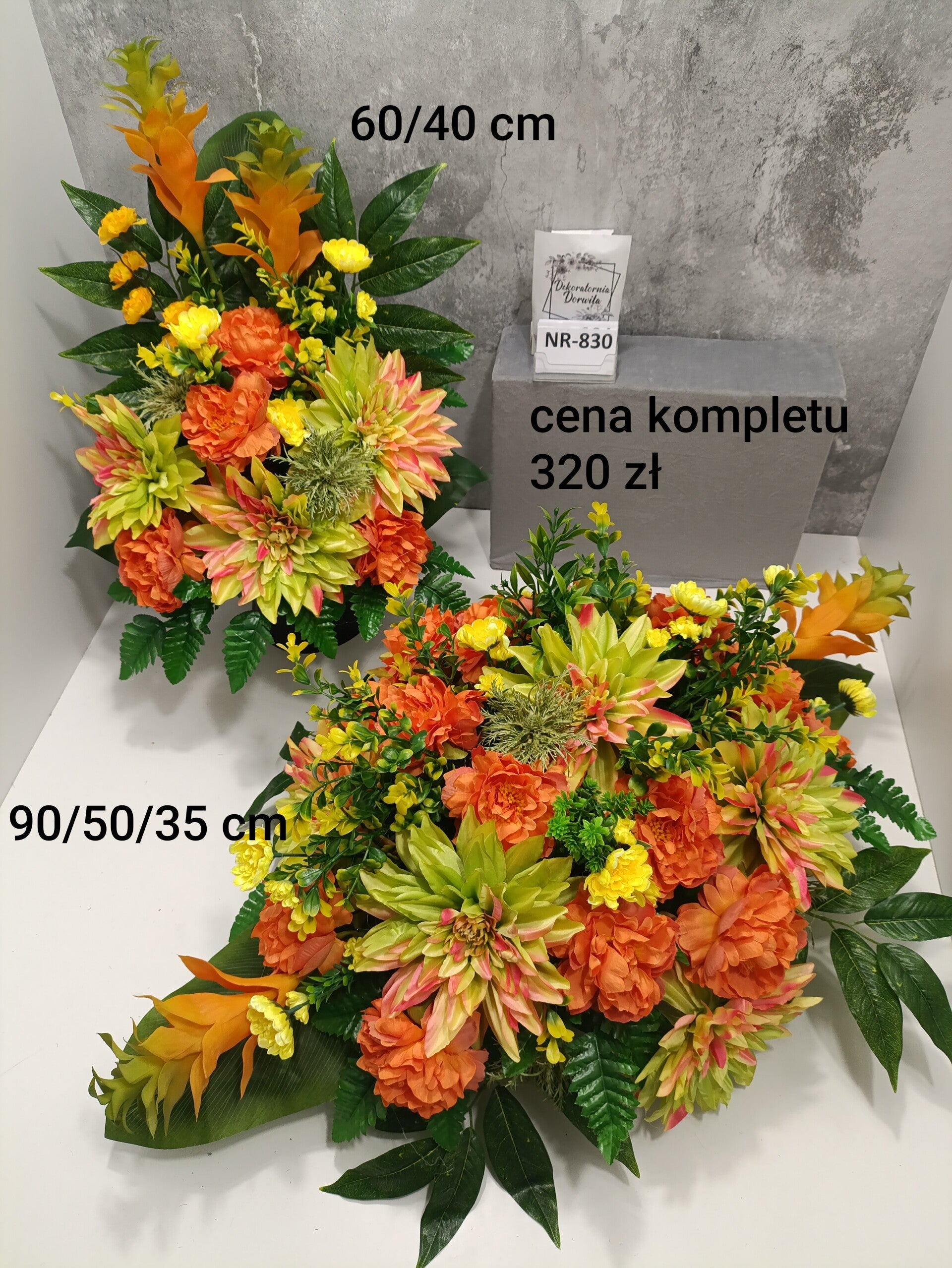 Komplet nagrobny nr 830