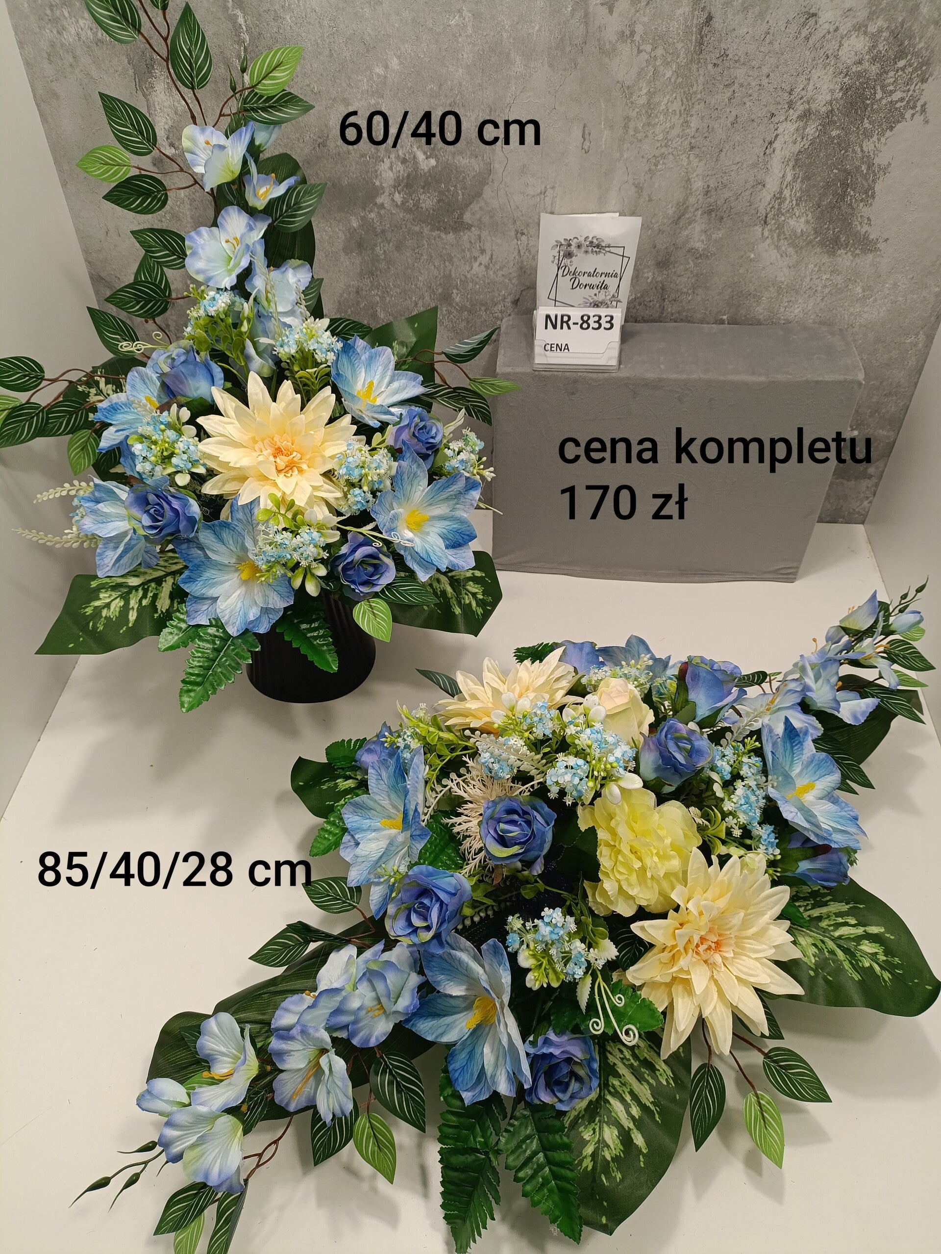 Komplet nagrobny nr 833