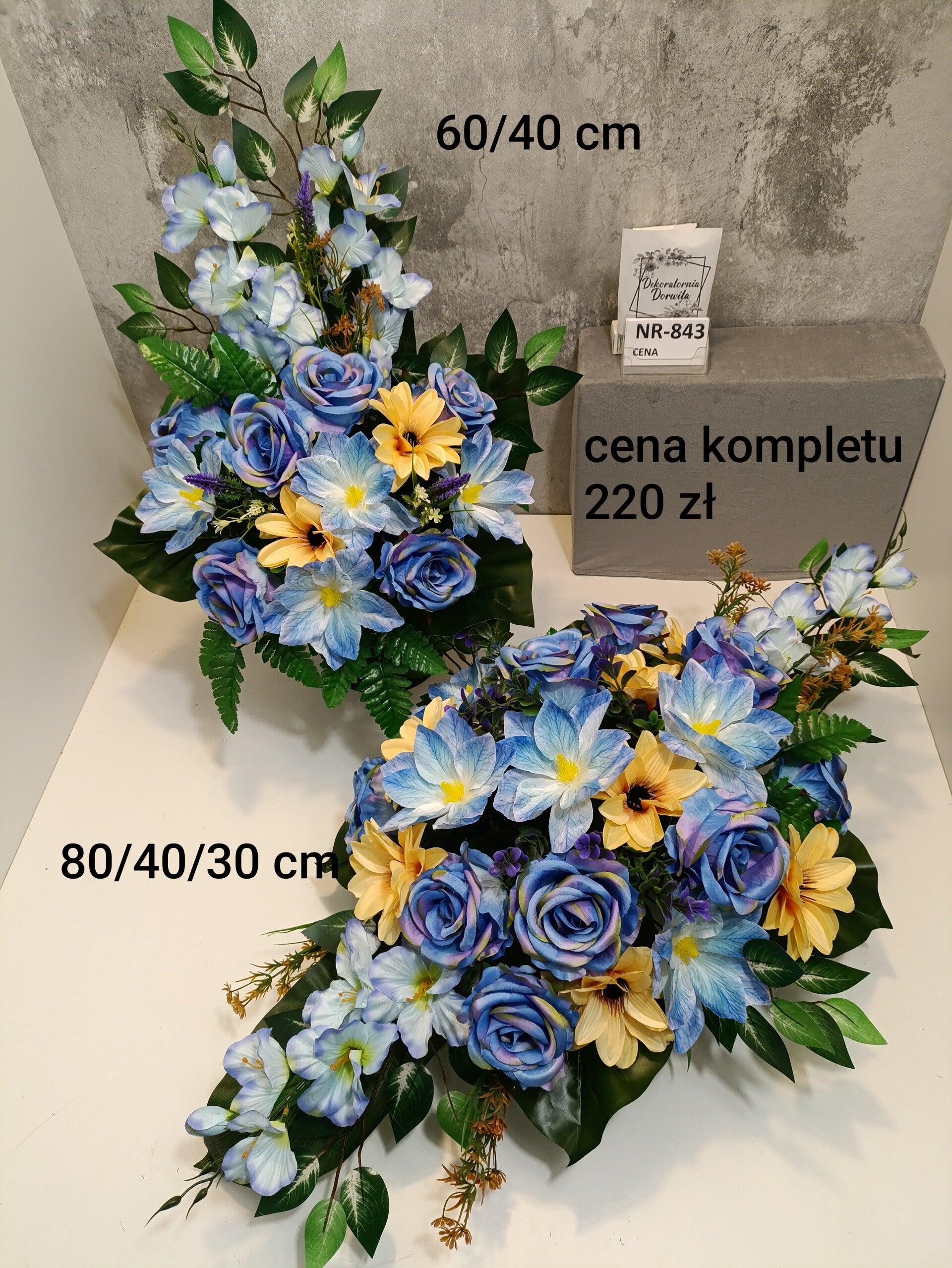 Komplet nagrobny nr 843