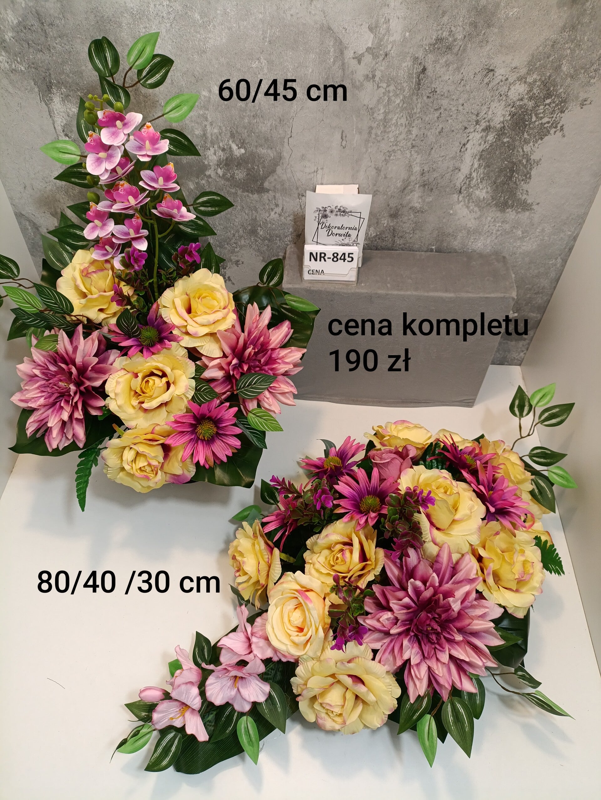 Komplet nagrobny nr 845