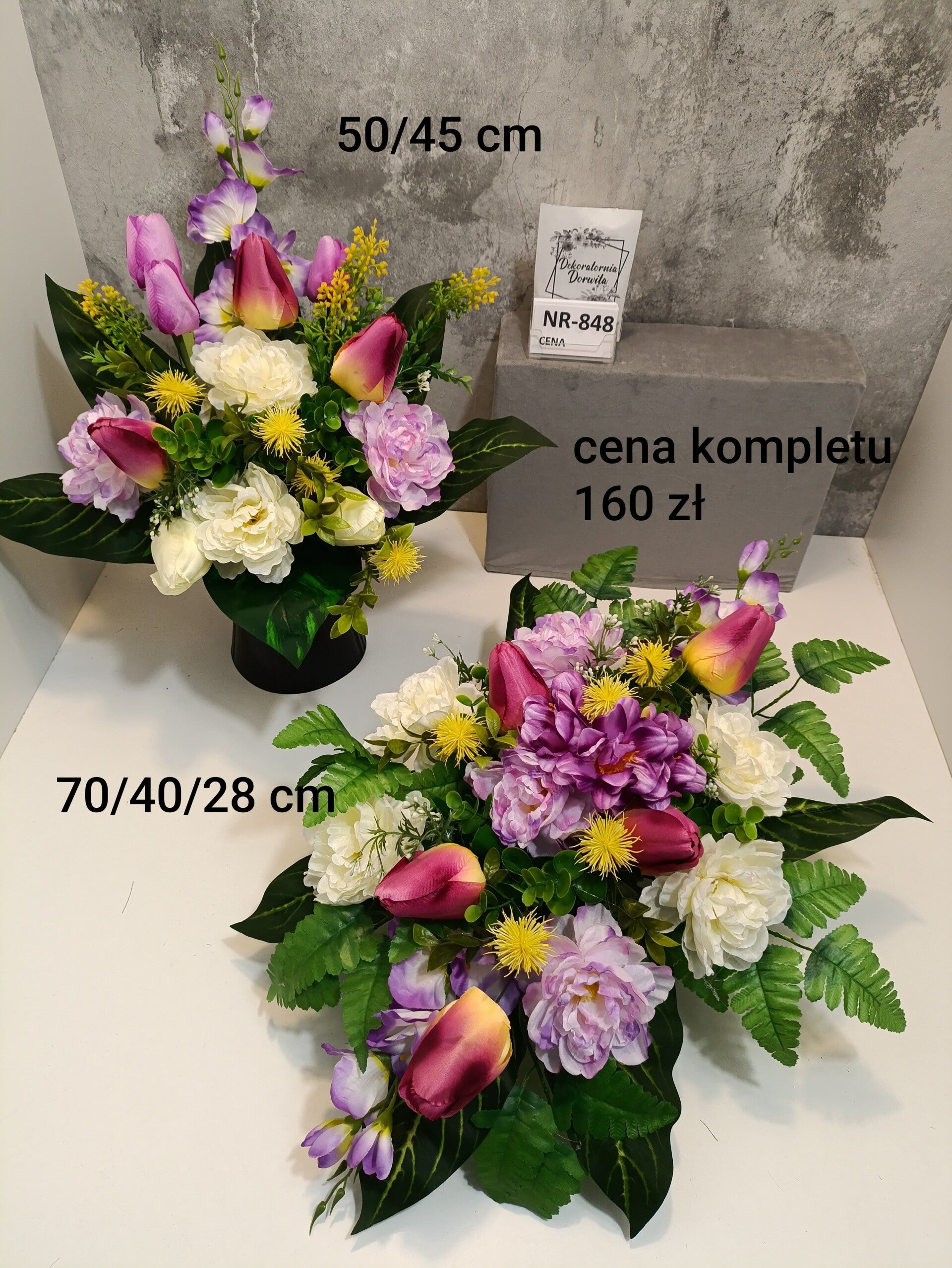 Komplet nagrobny nr 848