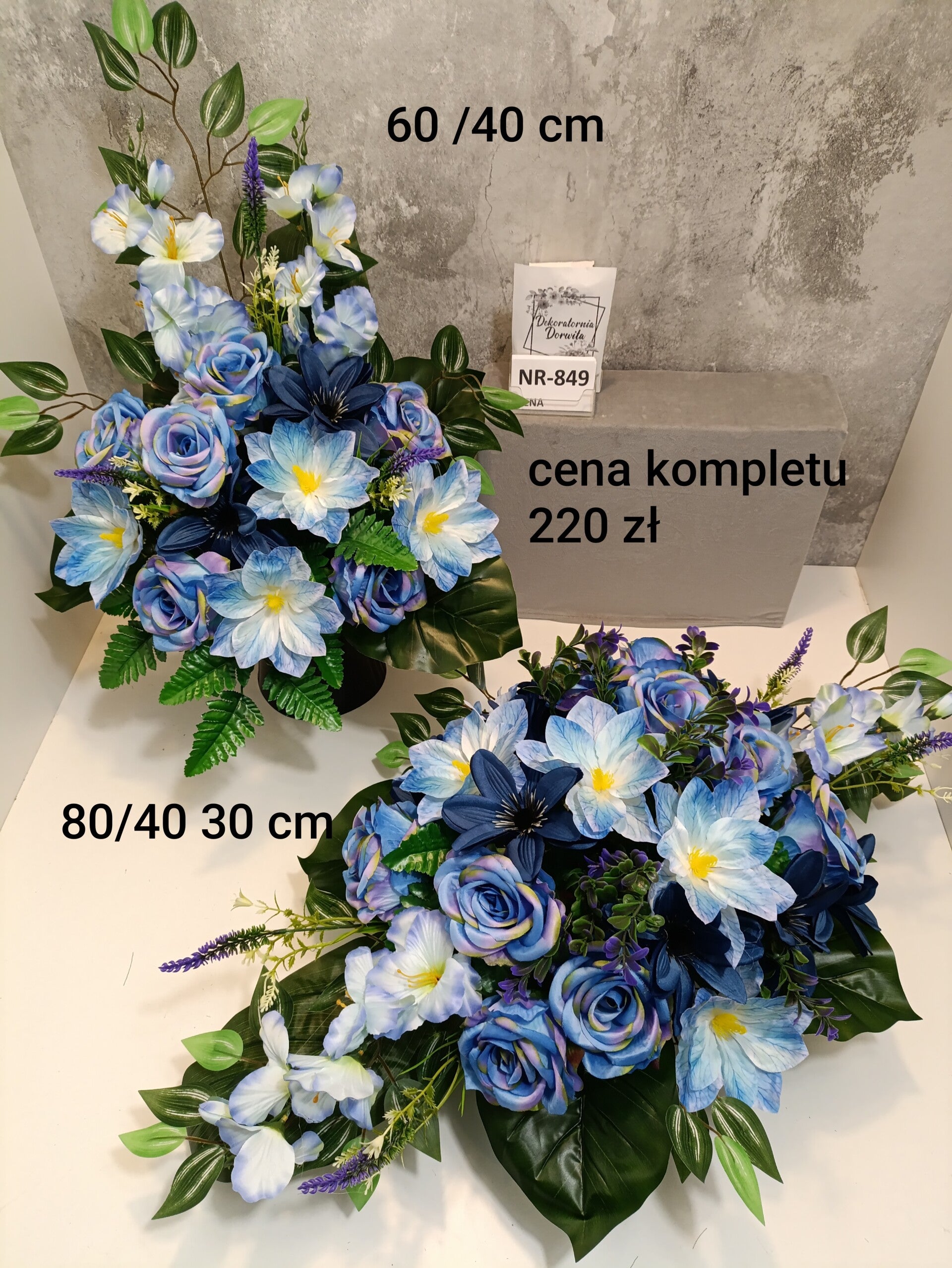 Komplet nagrobny nr 849