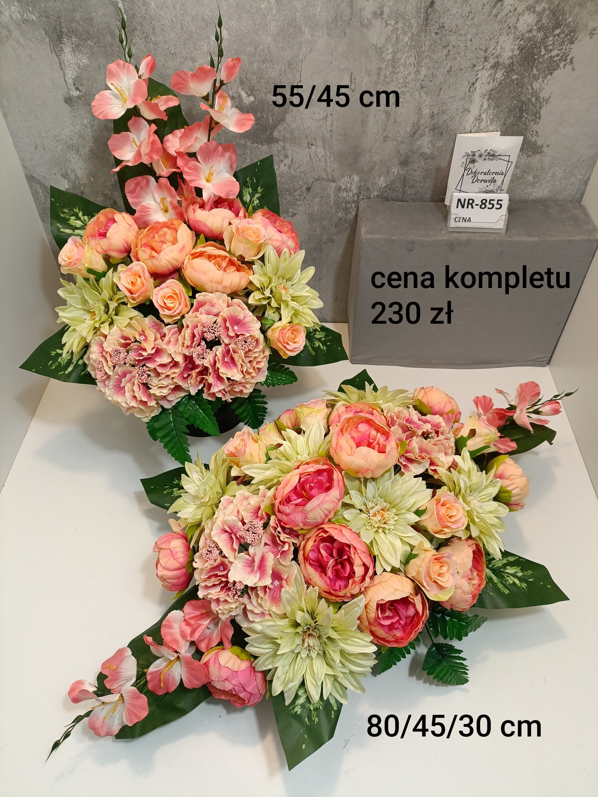 Komplet nagrobny nr 855