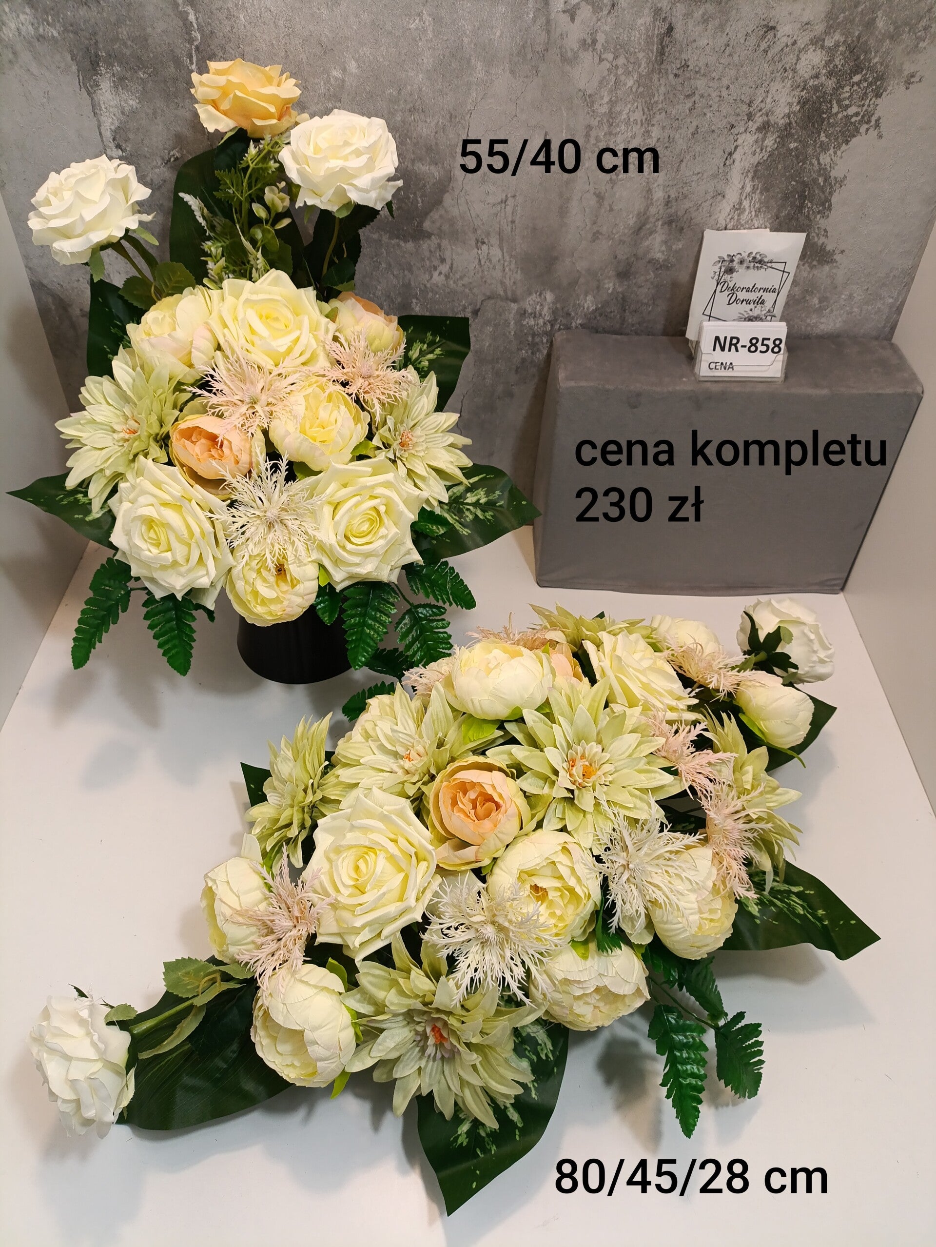 Komplet nagrobny nr 858