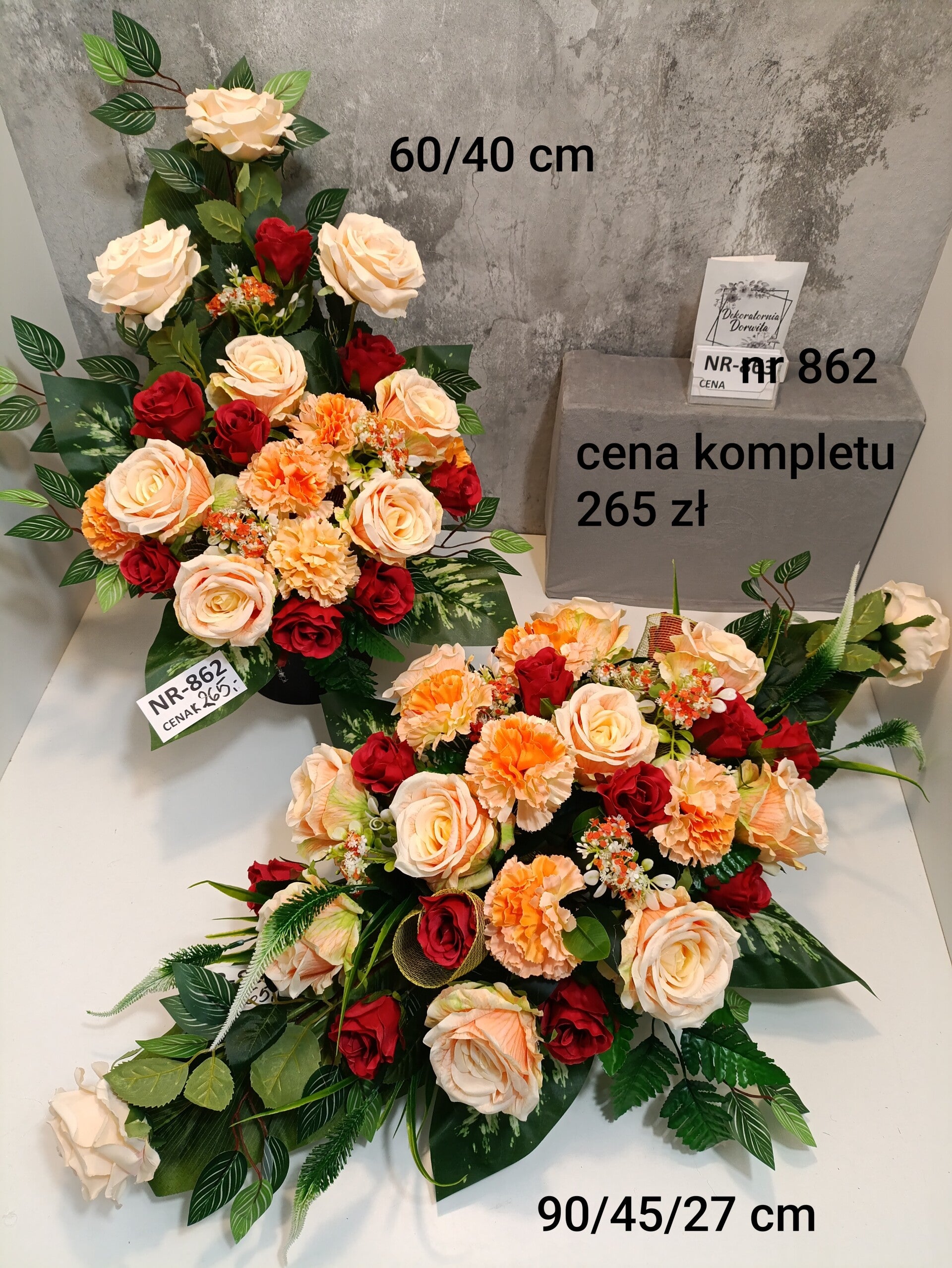 Komplet nagrobny nr 862