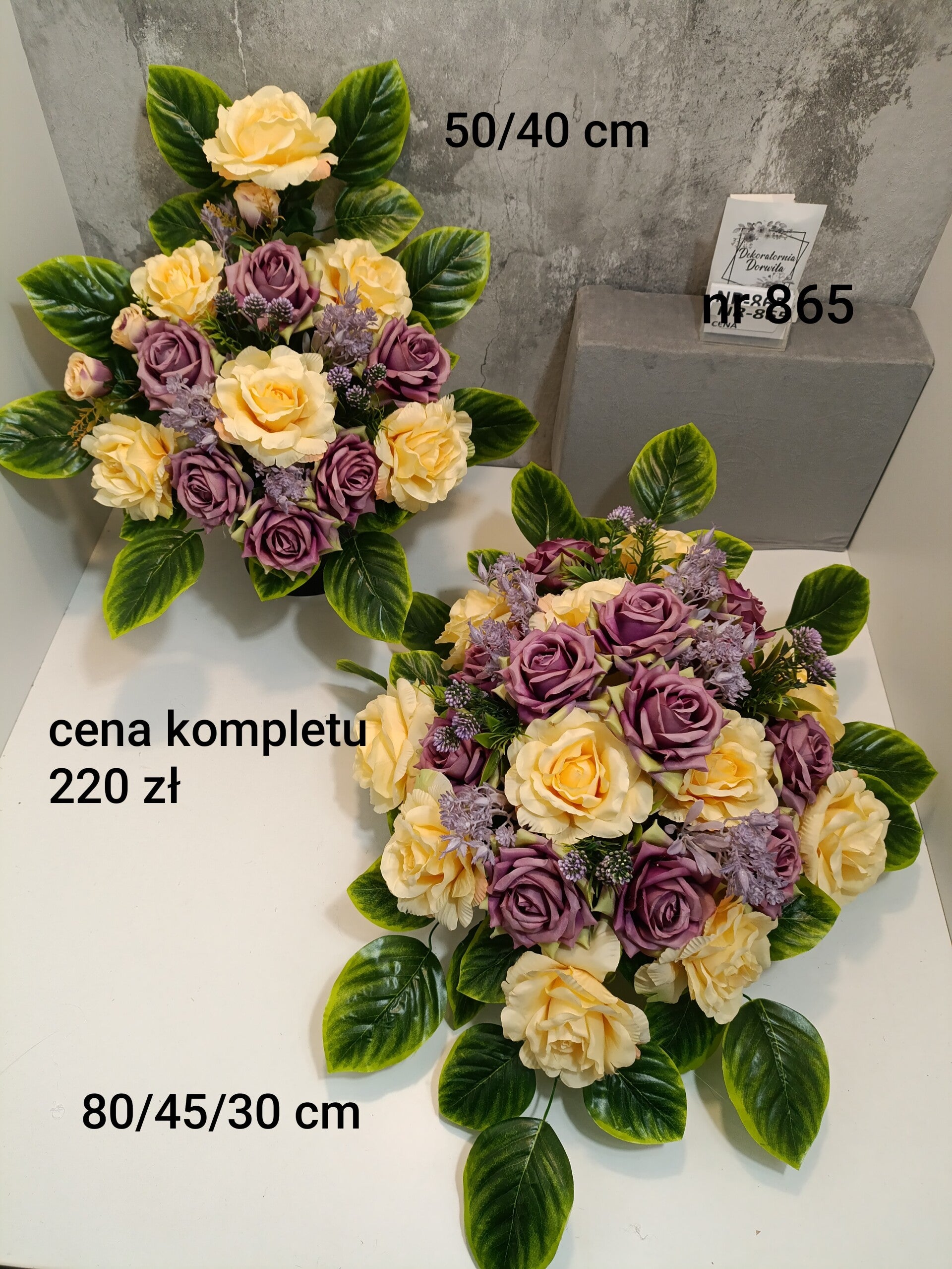 Komplet nagrobny nr 865