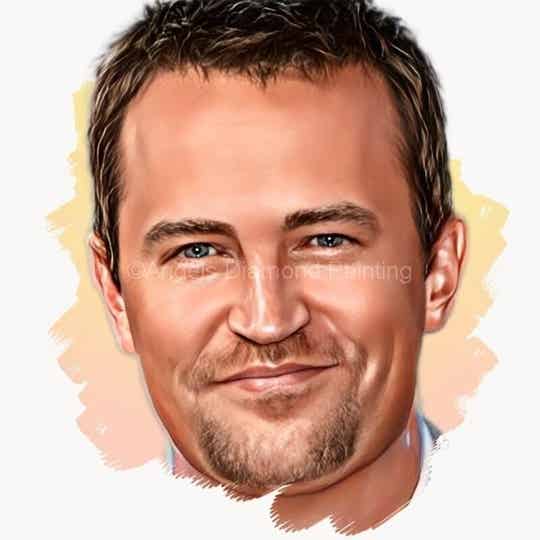 Diamond Painting Portret Matthew Perry 1