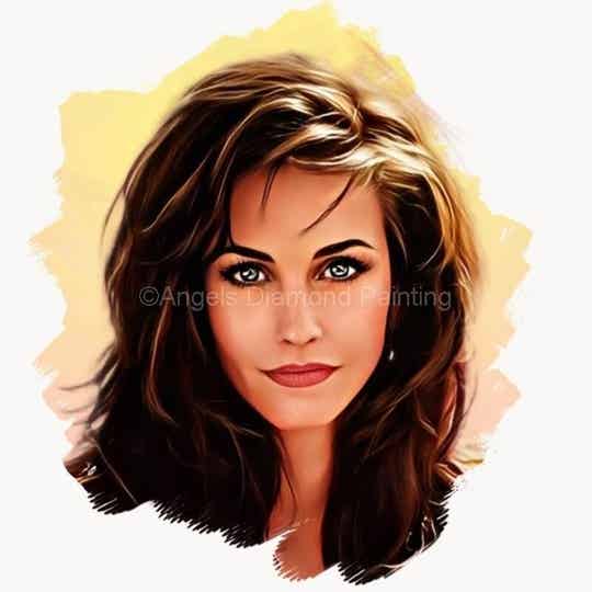 Diamond Painting Portret Courteney Cox 3
