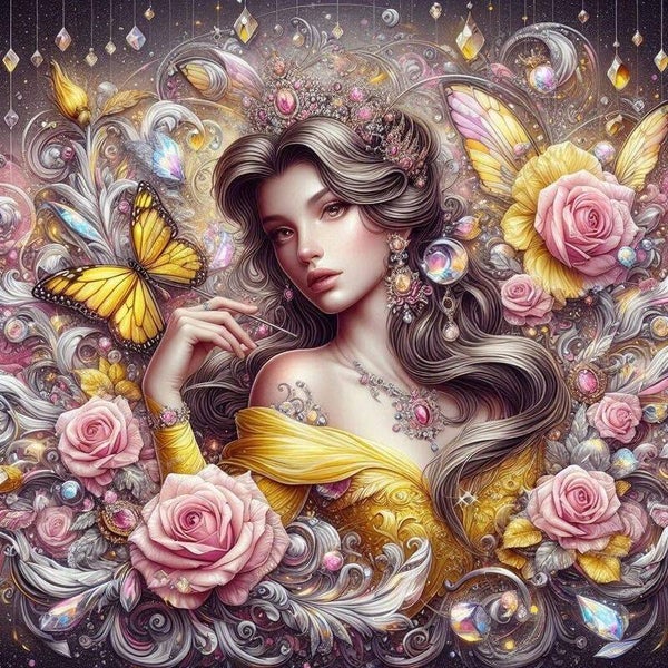 Diamond Painting Belle 1