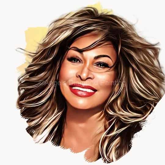 Diamond Painting Portret Tina Turner 1