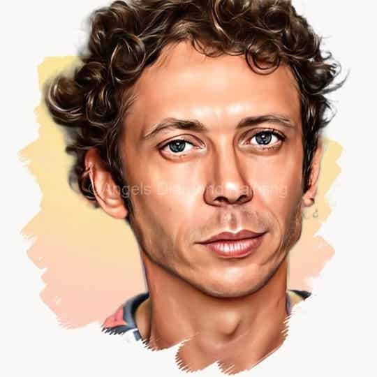 Diamond Painting Portret Valentino Rossi 1