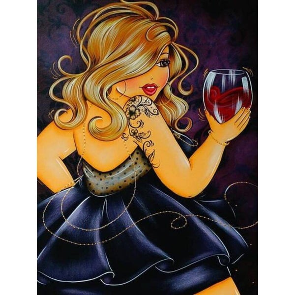 Diamond Painting Dikke Dames 17