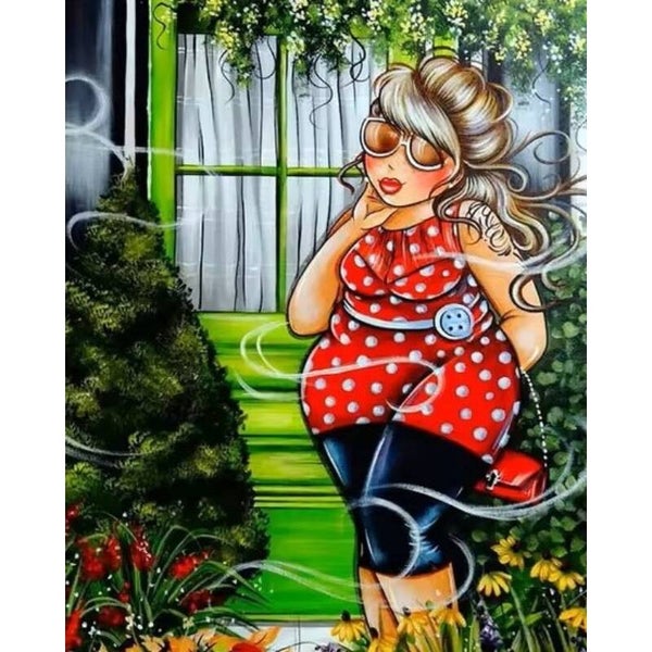 Diamond Painting Dikke Dames 52