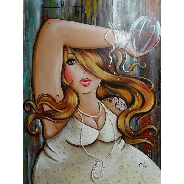 Diamond Painting Dikke Dames 59