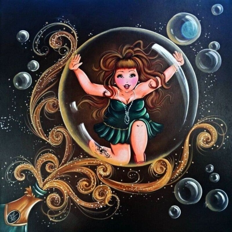 Diamond Painting Dikke Dames 8