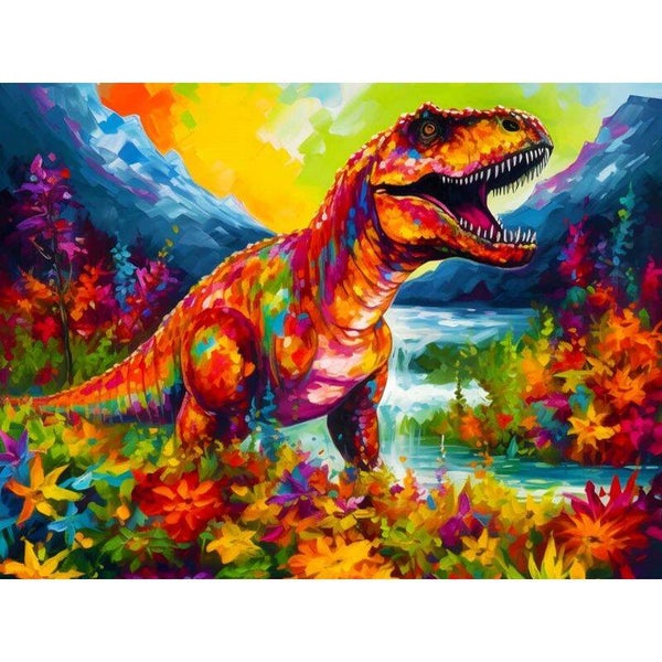 Diamond Painting Dinosaurier 1