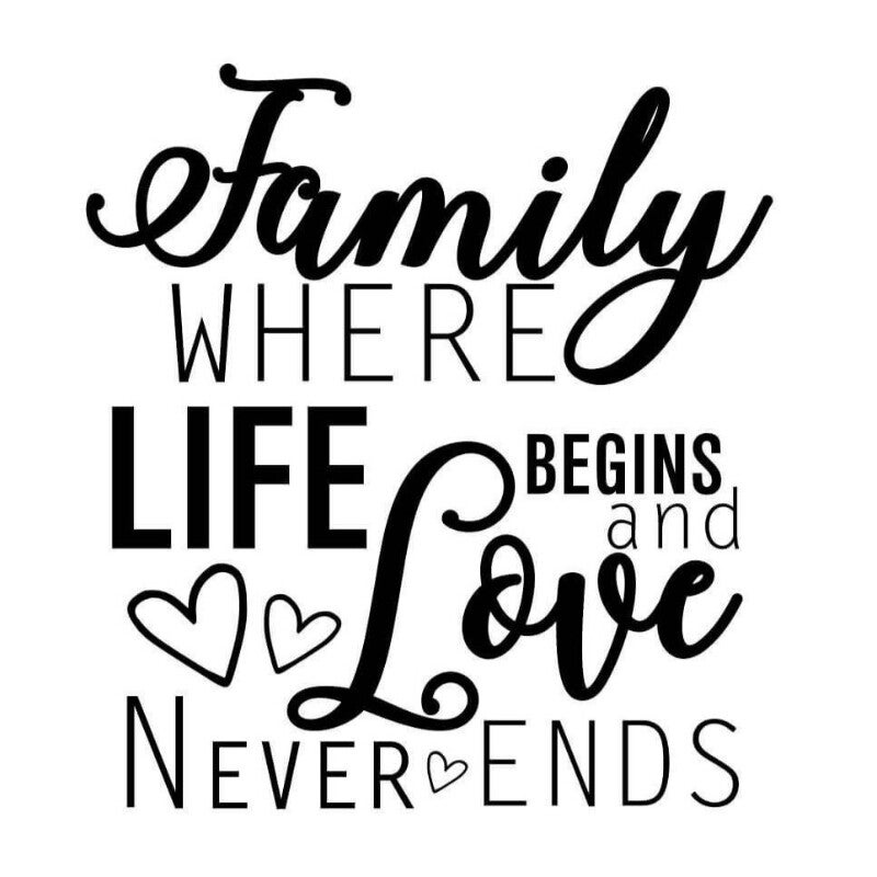 Diamond Painting Tekstbord Family 2