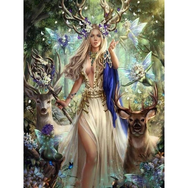 Diamond Painting Fantasie Vrouw 11