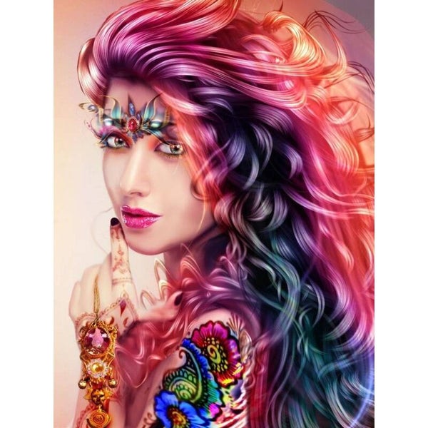 Diamond Painting Fantasie Vrouw 8