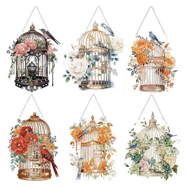 Diamond Painting Hanger Vogelkooi