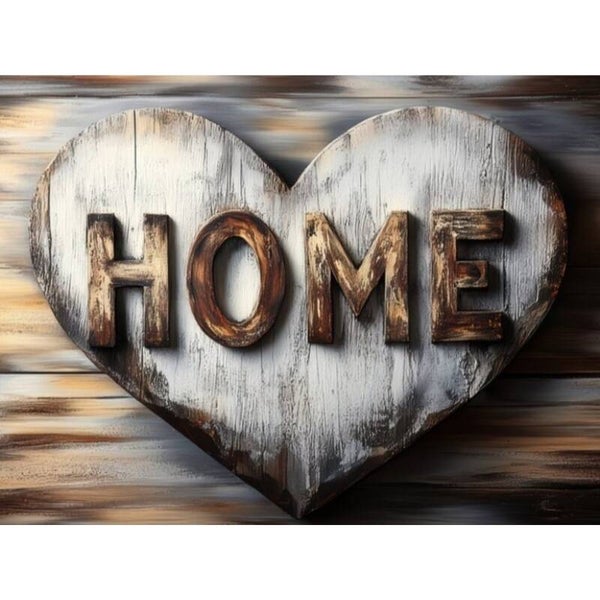 Diamond Painting Tekstbord Home 1