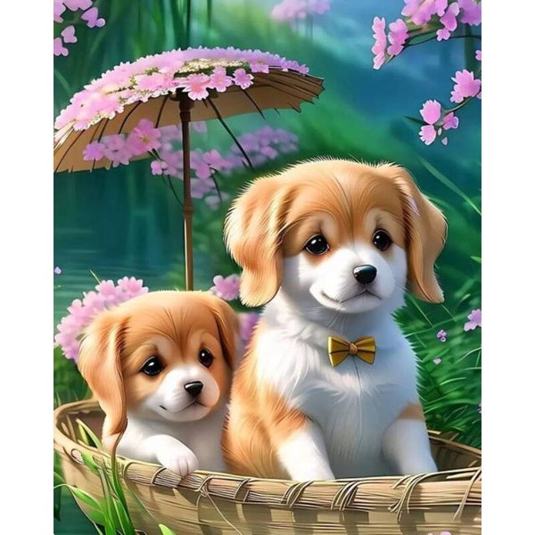 Diamond Painting Hondjes 1