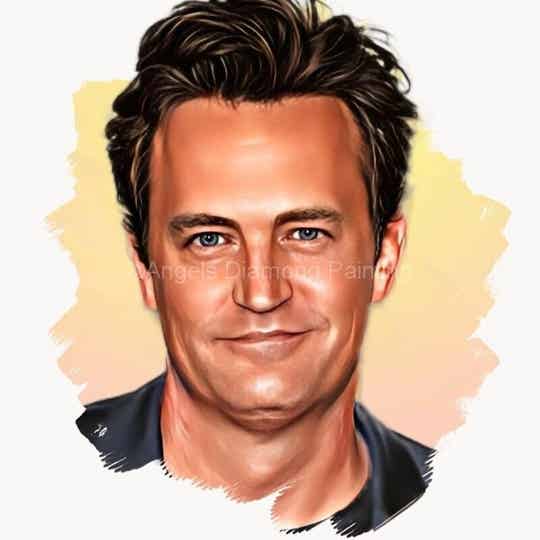 Diamond Painting Portret Matthew Perry 3