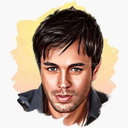 Diamond Painting Portret Enrique Iglesias 1