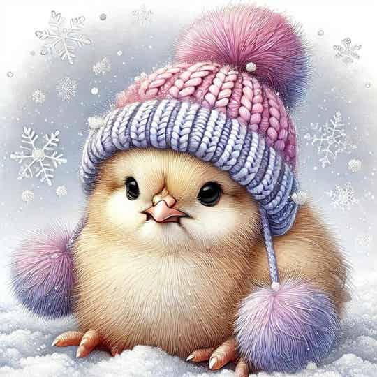 Diamond Painting Kuiken 1