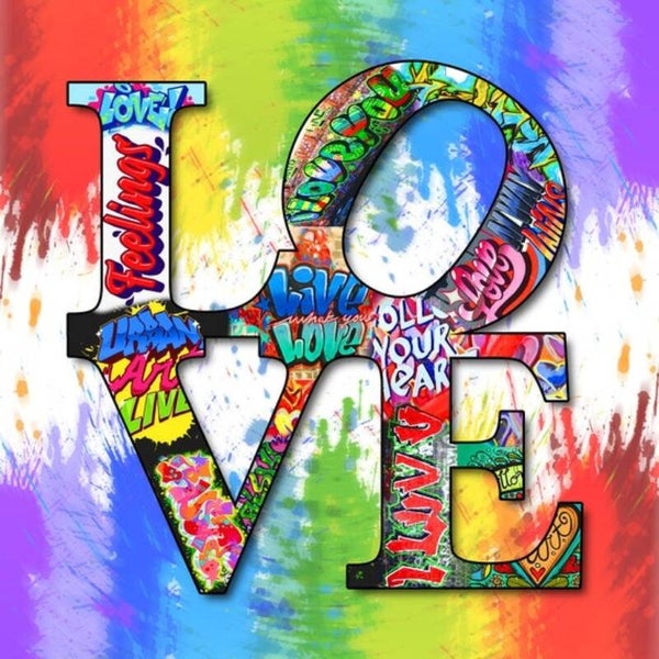 Diamond Painting Tekstbord Love 1