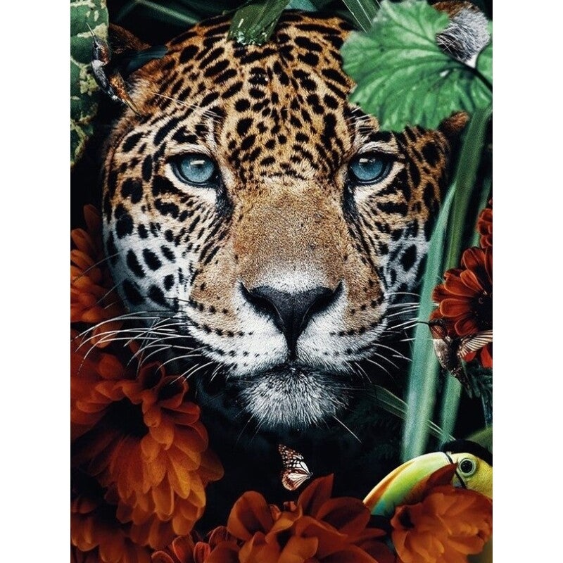 Diamond Painting Luipaard in de Jungle