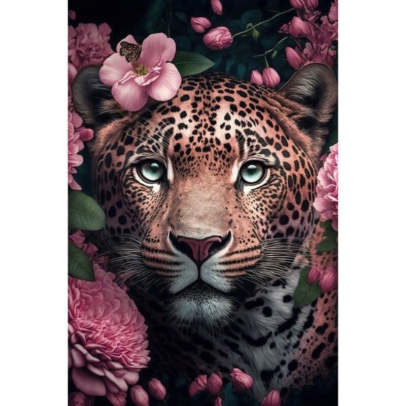 Diamond Painting Luipaard in de Jungle