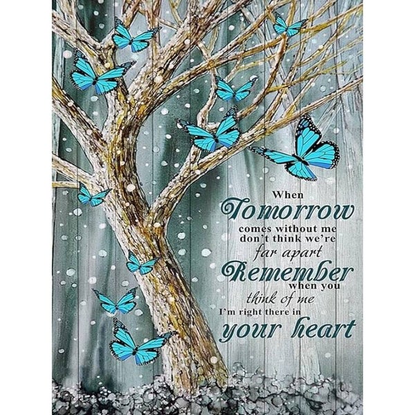 Diamond Painting Tekstbord Missing You 1