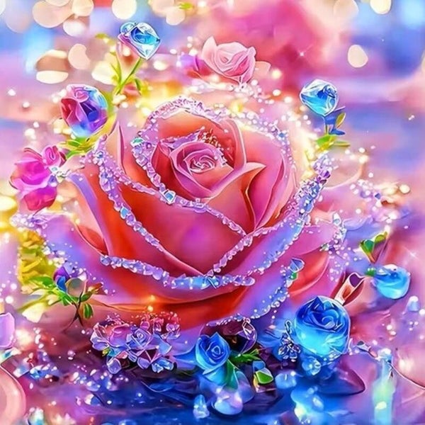 Diamond Painting Roos 1