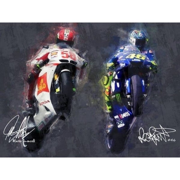 Diamond Painting Rossi en Simoncelli 1