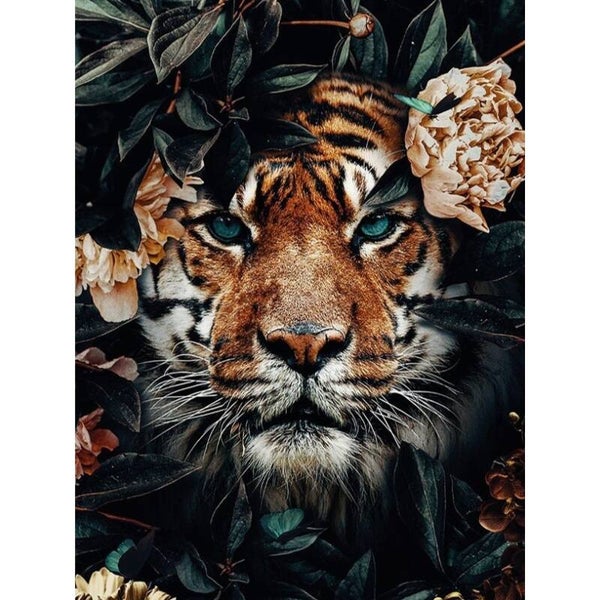 Diamond Painting Tijger in de Jungle