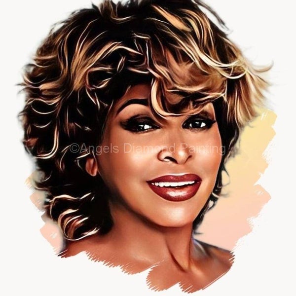 Diamond Painting Portret Tina Turner 3