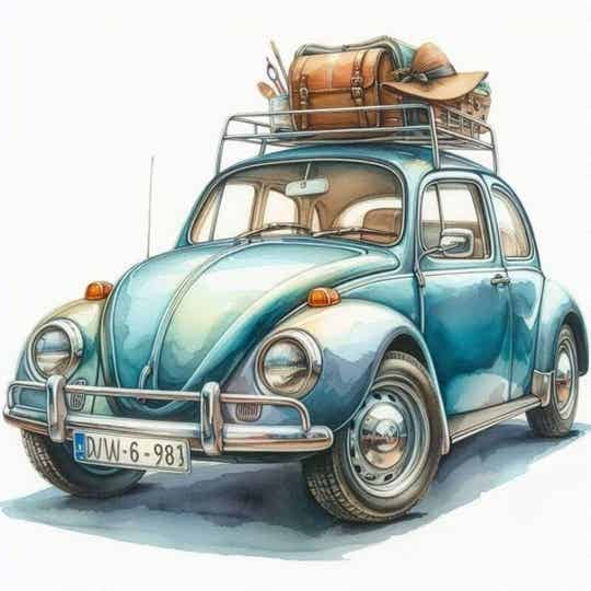 SHEGZHUC Diamond Painting Auto – 40x30 Cm, Groene Sportwagen, 5D Mozaïek Set, Incl. Alle Benodigde Gereedschappen (zonder Lijst)