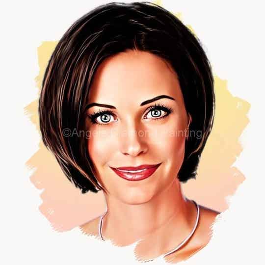 Diamond Painting Portret Courteney Cox 1