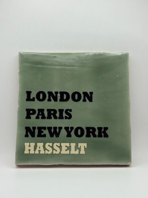 Tegeltje l London, Paris, New York, (plaatsnaam)