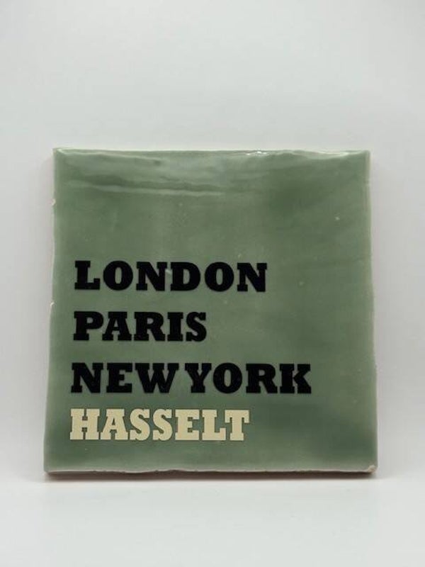 Tegeltje l London, Paris, New York, (plaatsnaam)