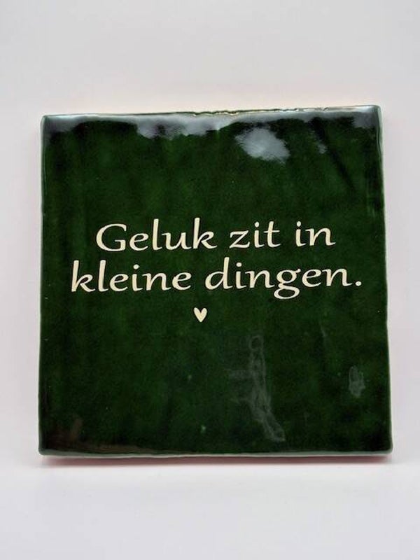 Tegeltje l Geluk zit in kleine dingen