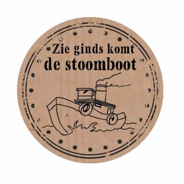 Sticker "stoomboot"