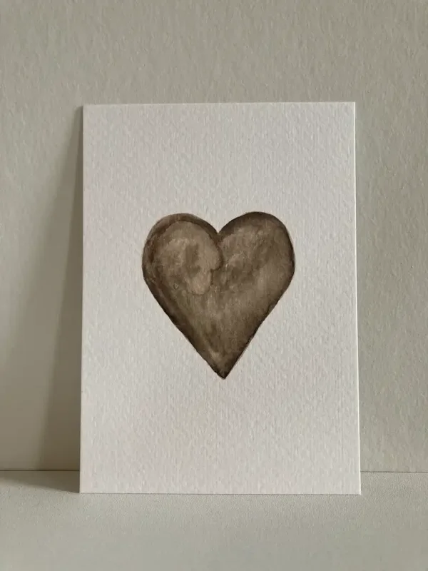 Kaart 'hart, bruin'