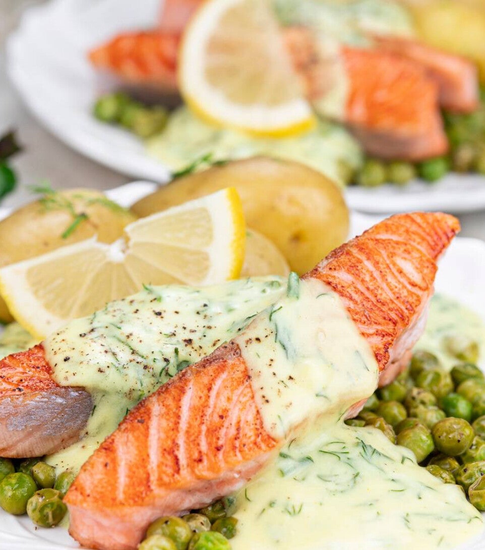 Łosoś w sosie koperkowym 1 kg